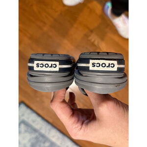 Kids Crocs Clogs Shoes Size C6 Gray White